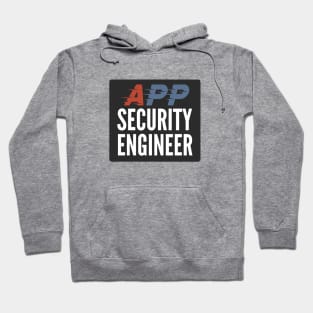 Application Security Engineer Development Security Operations Black Background Hoodie